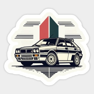 Lancia Delta Integrale Rally Car Sticker